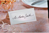 Amscan Imprintable Place Card Template: A Versatile Option For Elegant Table Settings