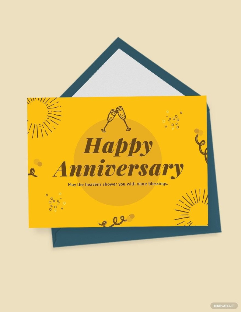 Anniversary Card Templates in Word - FREE Download  Template