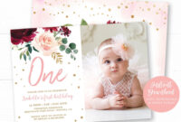 First Birthday Invitation Card Template: A Formal Affair