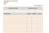 Blank Bank Statement Template For Download