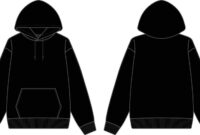 Blank Black Hoodie Template: A Versatile Foundation For Customization