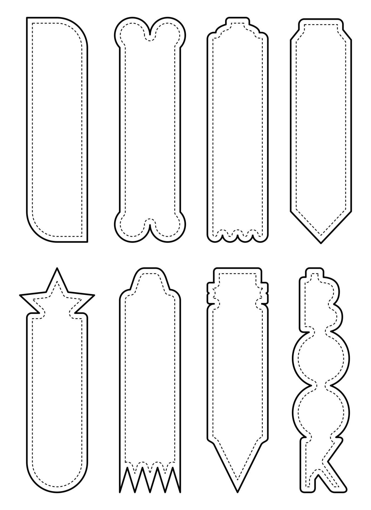 Blank Bookmarks -  Free PDF Printables  Printablee