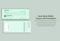 A Customizable Blank Check Template For Formal Correspondence