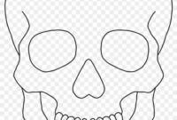 A Blank Sugar Skull Template For Artistic Expression