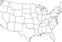 Blank United States Map Template