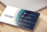 Professional Business Card Template Design For Photoshop CS6