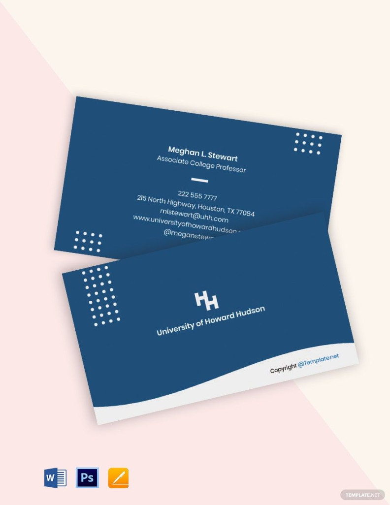 Business Card Templates in Apple Pages - FREE Download  Template