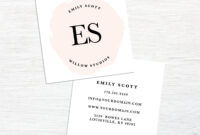 Southworth Business Card Template: A Professional And Elegant Choice