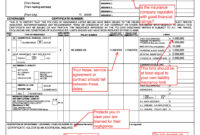 Certificate Of Liability Insurance Template