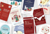 A Curated Collection Of Adobe Illustrator Christmas Card Templates For Professional And Festive Designs