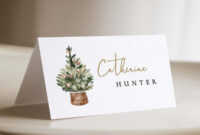 Elegant Christmas Table Place Cards: A Festive Touch