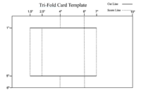 A Three-Fold Card Template For Formal Occasions