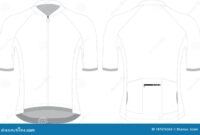 Blank Cycling Jersey Template For Custom Design