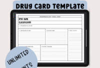 Pharmacology Drug Card Template: A Comprehensive Guide