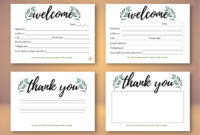 Church Visitor Card Template: A Welcoming Introduction