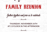 Reunion Invitation Card Templates: A Formal Guide