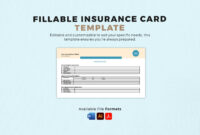 Free Downloadable Auto Insurance Card Template