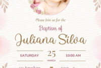 Baptism Invitation Card Template: A Formal Design For A Sacred Occasion