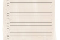 Blank To-Do List Template For Efficient Task Management