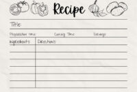 Free Recipe Card Templates For Microsoft Word: A Comprehensive Guide