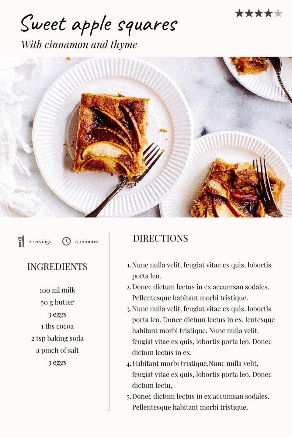 Free, custom printable recipe card templates online  Canva