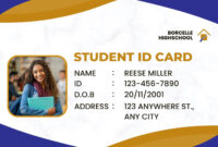 Personal Identification Card Template