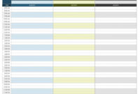 Sample Itinerary Template For A Blank Trip