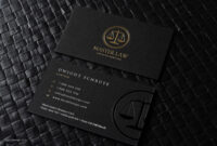 Free Formal Legal Business Card Templates