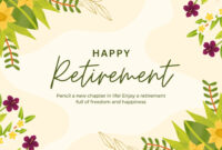 Retirement Card Template: A Formal Tribute To A Distinguished Career