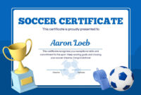 Athletic Certificate Template