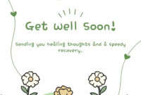 Formal Get Well Soon Card Template