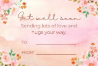 Get Well Wishes Card Template: A Formal Expression Of Care