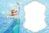 Frozen Birthday Card Template: A Festive Design For A Magical Celebration