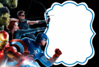 Avengers Birthday Card Template For A Formal Occasion