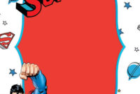 A Timeless Tribute: Crafting A Formal Superman Birthday Card Template