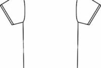 Outline Template For Blank T-Shirt Design