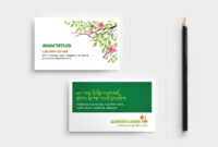 Elegant Gardening Business Card Templates