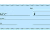 Blank Cheque Template For Formal Use