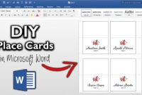 Name Tent Card Template In Microsoft Word