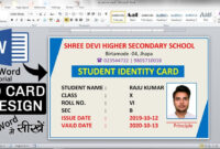 Formal Id Card Template For Microsoft Word