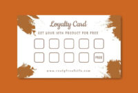 Customer Loyalty Card Template: A Free, Customizable Solution