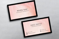 Free Formal Mary Kay Business Card Templates