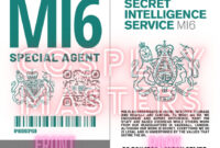 MI6 Identification Card Template