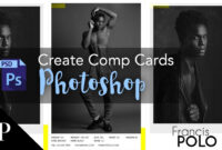 Professional Comp Card Template PSD