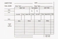 Soccer Referee Game Card Template