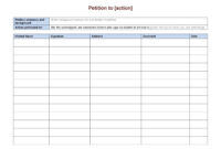 Blank Petition Template: A Guide To Organizing Your Cause