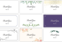 Elegant Printable Escort Cards For Formal Events