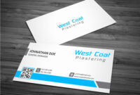 Professional Plastering Business Card Templates