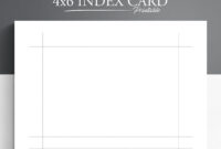 4×6 Note Card Template: A Formal Guide