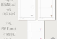 4×6 Note Card Template For Microsoft Word